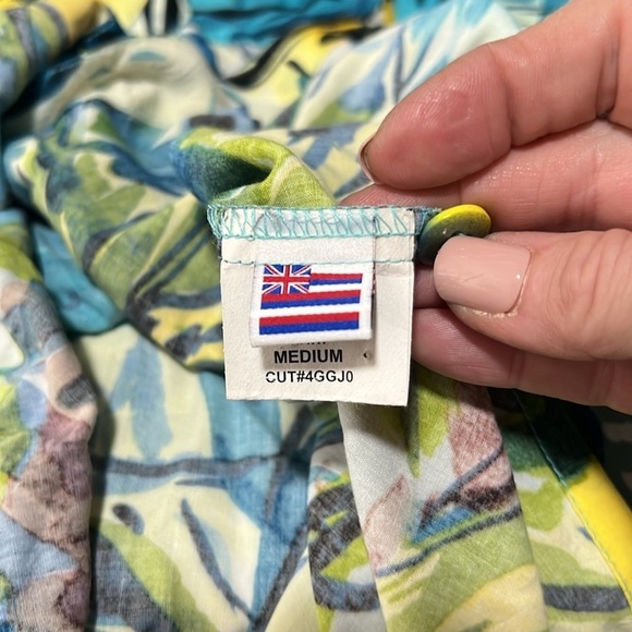 Jams World Short Sleeve Button Down 50th Anniversary Rayon Shirt Size M - Picture 6 of 8